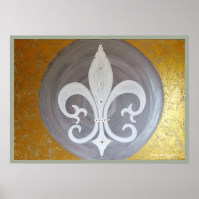 Poster "Weiße Lilie" (Frente)