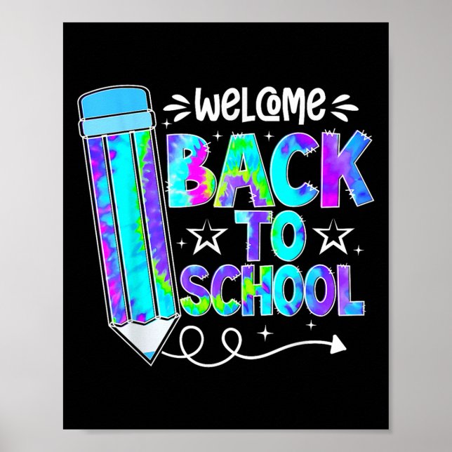 Poster Welcome Back To School Shirts First Day Of School  (Frente)