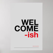 WELCOME-ISH – Funny Entryway Wall Art