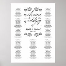 Welcome To The Wedding - Seating Chart N.2