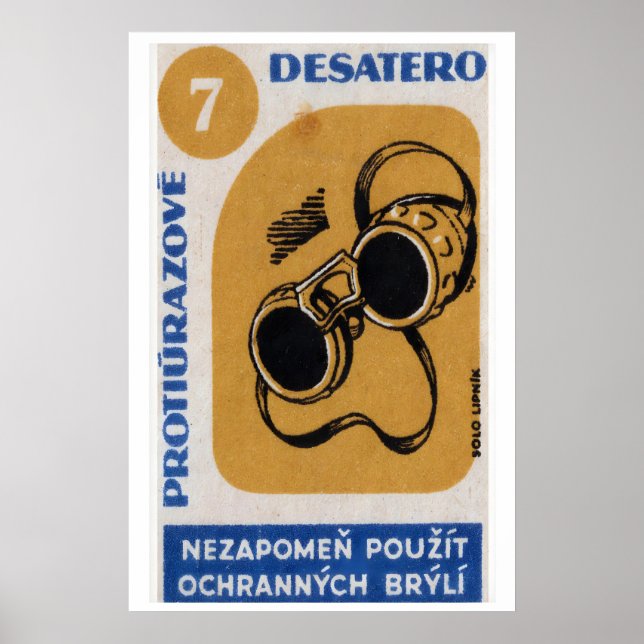 Poster Welding Glasses - Matchbox Print - Aesthetic Wall (Frente)