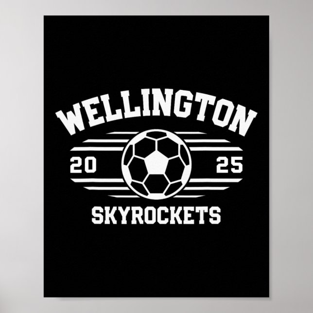 Poster Wellington Skyrockets Futebol Byll 2025  (Frente)