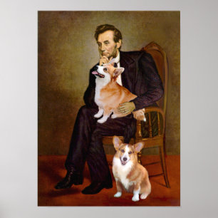 Pôster Welsh Corgis Pembroke - 2 - Lincoln