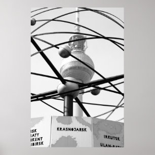 Pôster Weltzeituhr Fernsehturm Berlim No.1