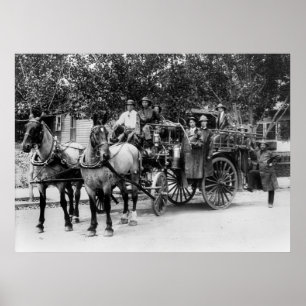 Pôster Wenatchee Fire Department, 1911