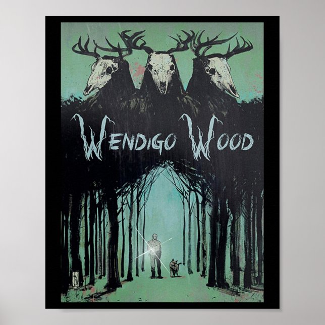 Poster Wendigo Ghost Da Madeira Criptid Wendigo (Frente)