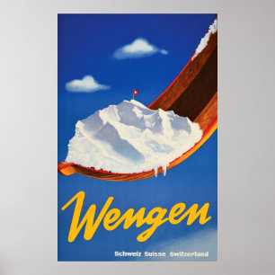 Poster Wengen, Suiça