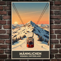 Wengen, Suiça: Viagens vintage dos anos 60