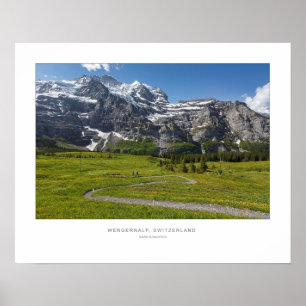 Poster Wengeralp, Suiça...