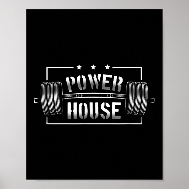 Poster Wer House Gym Motivation Bold Statement  (Frente)