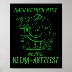 Poster Werde Klimaaktivist Clima do Aquecimento Global