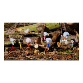 Pôster Werkende Fubby's in hun houtzagerij.