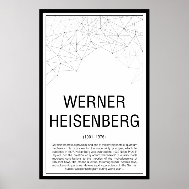 Poster Werner Heisenberg (Frente)