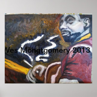 Poster Wes Montgomery abril de 2013 por Robin Lee