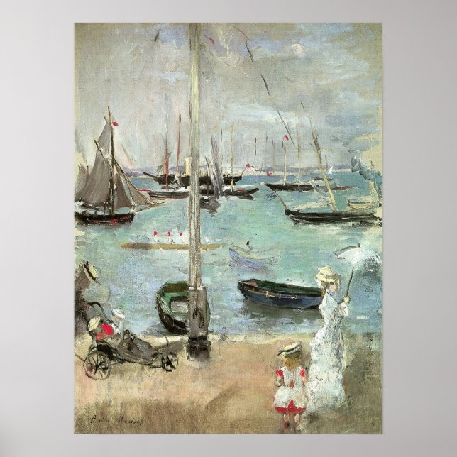 Poster West Cowes, Ilha de Wight por Berthe Morisot (Frente)