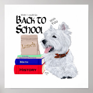 Pôster West Highland White Terrier De Volta às Aulas