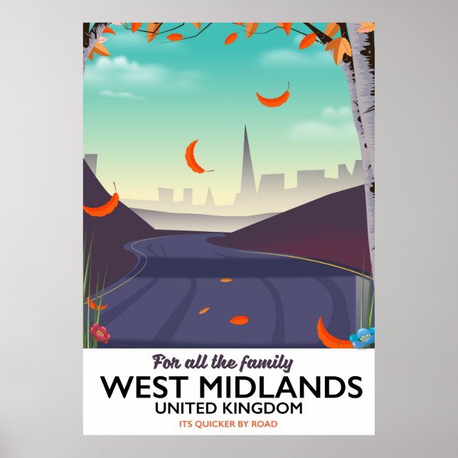 Poster West Midlands, Reino Unido (Frente)