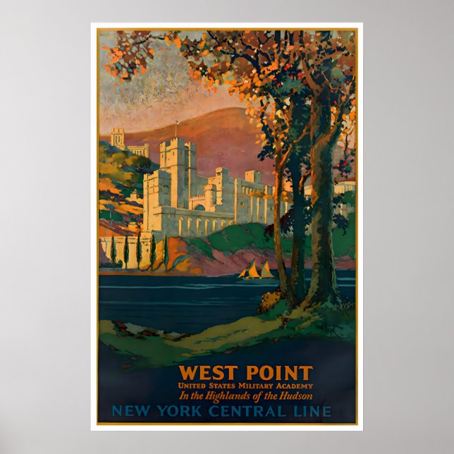 Poster West Point Art Military Academy Print New York (Frente)