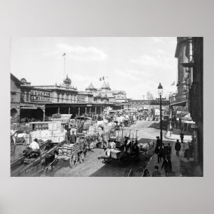 Poster West Street, Nova Iorque: 1901