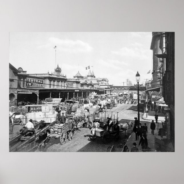 Poster West Street, Nova Iorque: 1901 (Frente)