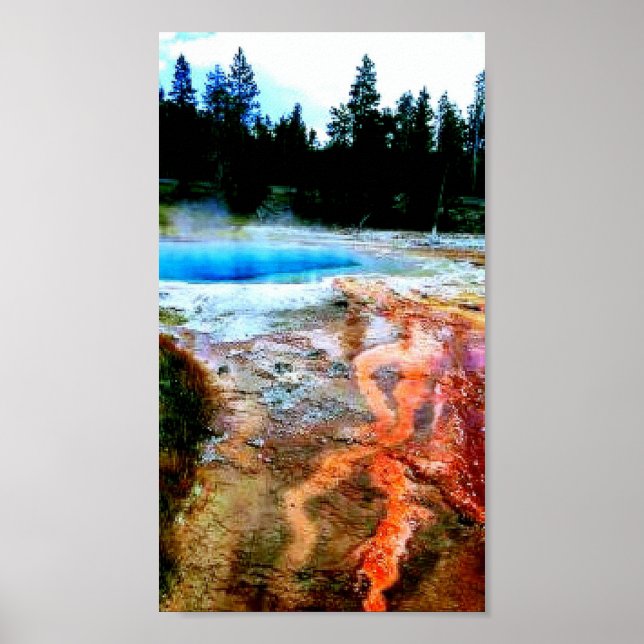 Poster West Thumb Yellowstone Park (Frente)