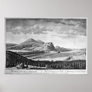 Poster West View of the City of Edimburgo, 1753