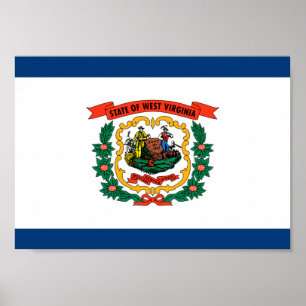 Pôster West Virginia Flag