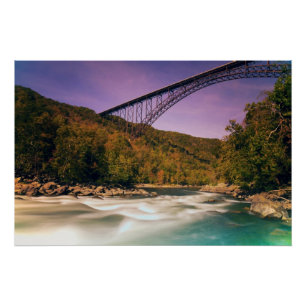 Pôster West Virginia, parque estadual Babcock