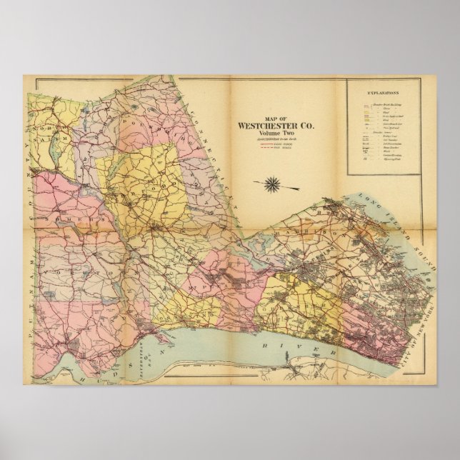 Pôster Westchester County, Nova Iorque (Frente)