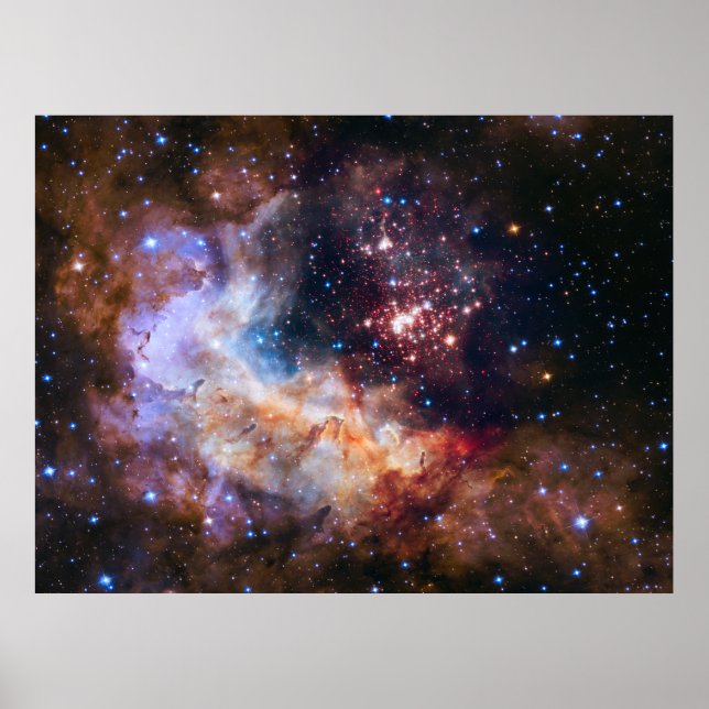 Poster Westerlund 2 - Telescópio Espacial Hubble (Frente)