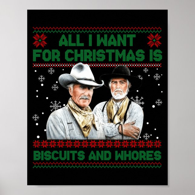 Poster Western Biscuits And S Christmas Quote  (Frente)