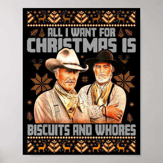 Poster Western Biscuits And S Christmas Ugly  (Frente)