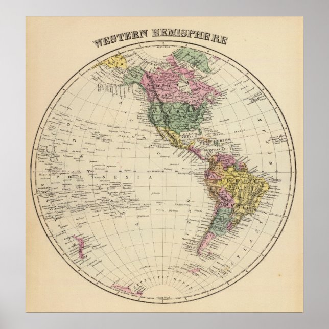 Poster Western Hemisphere (Frente)