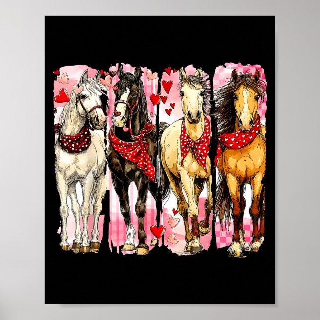 Poster Western Horse Valentine Funny Western Valentines D (Frente)