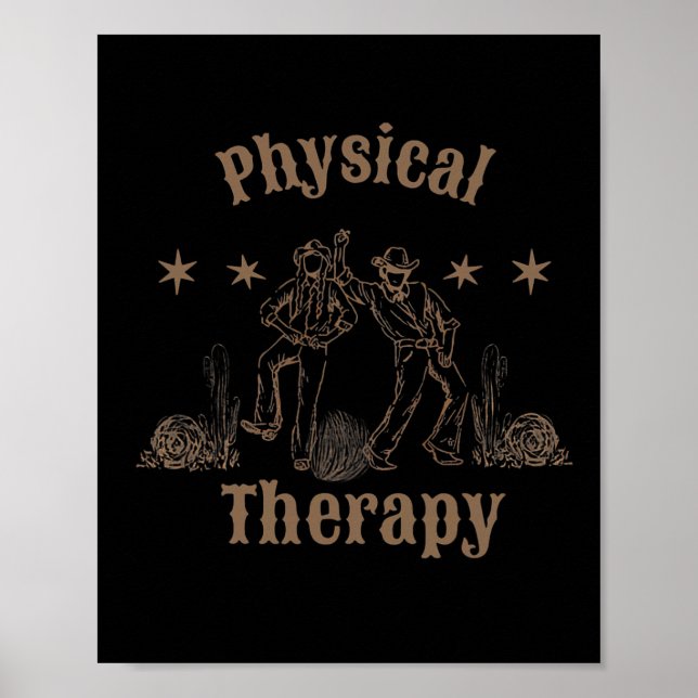 Poster Western Physical Therapist Pt Treatment Pta Back T (Frente)