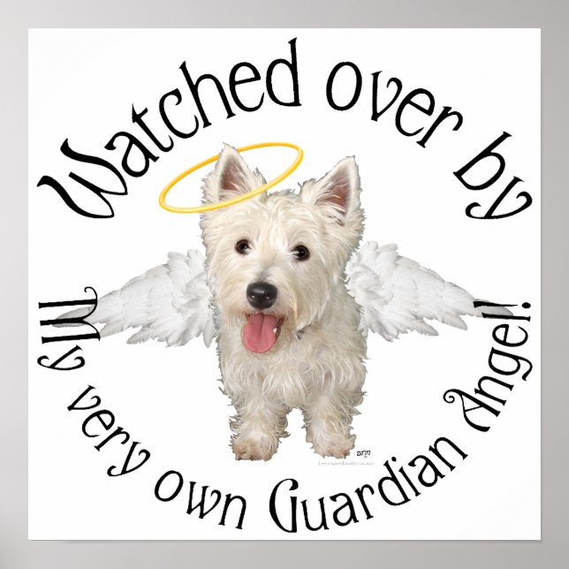 Pôster Westie Guardian Angels (Frente)