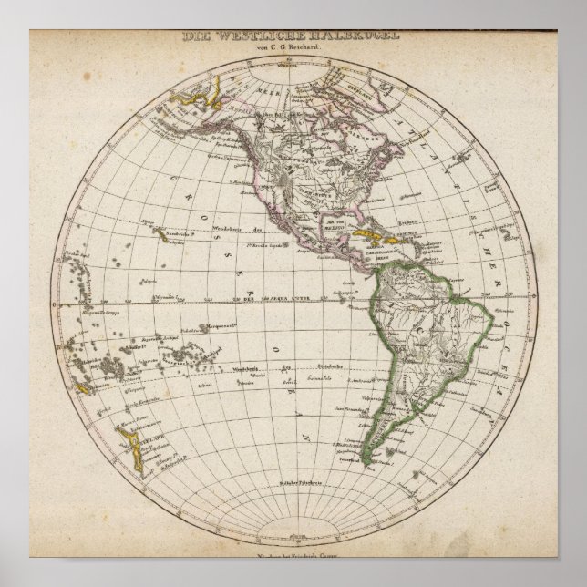 Poster Westl Halbkugel (Frente)