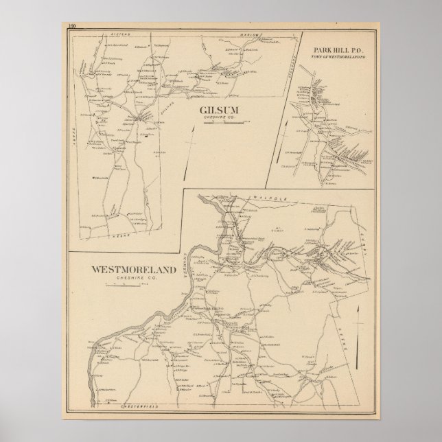 Poster Westmoreland, Gilsum (Frente)