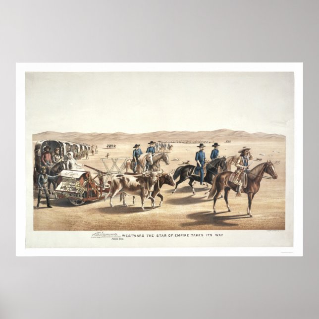 Pôster Westward, a estrela do Império, segue seu caminho (Frente)