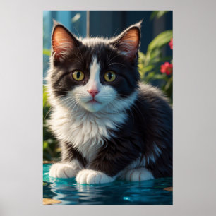 Poster *~* Wet AP68 2:3 Doce de Gatinho Gato Felino