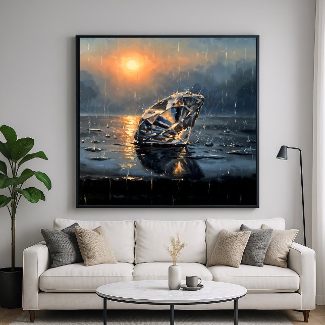 Poster Wet Diamond - Impressionismo Estilo Arte Melancoli (Criador carregado)