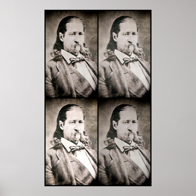 Pôster WET PLATE 4 frame WILL BILL HICKOK (Frente)