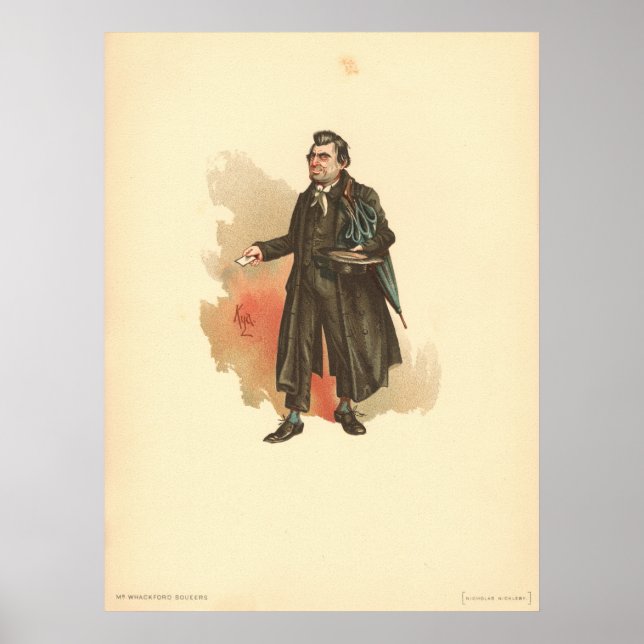 Poster Whackford Squeers, Kyd, Dickens Nicholas Nickleby (Frente)