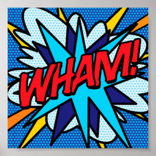 Poster WHAM Pop de Arte do Comic Book