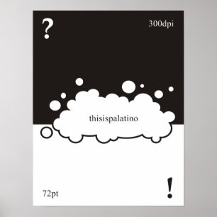 Pôster What font? 72 point Palatino