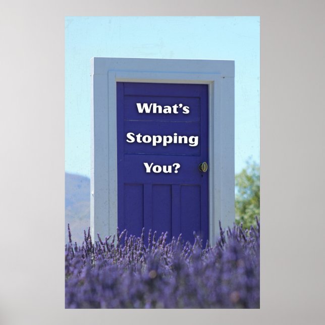 Poster What’s stopping you. Motivational (Frente)