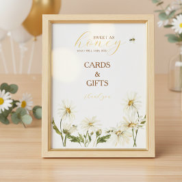 Poster What Will Baby Bee Gender Reveal Tabletop Sign