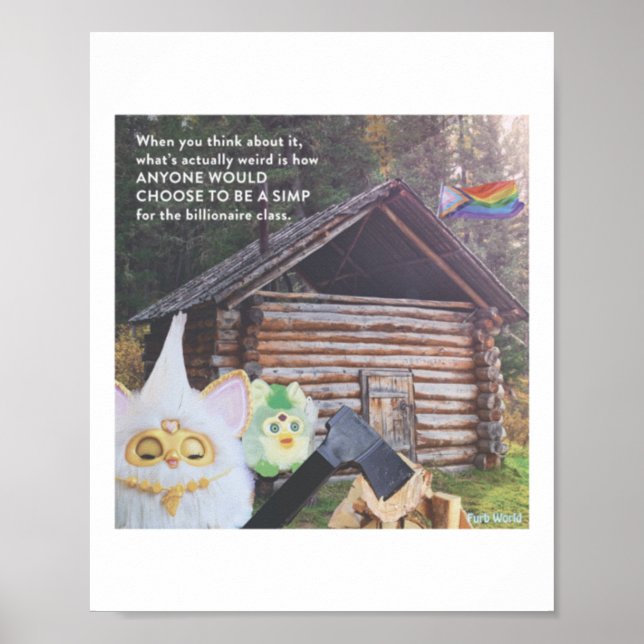 Poster What's Weird Is How Anyone Would Simp For Billiona (Frente)