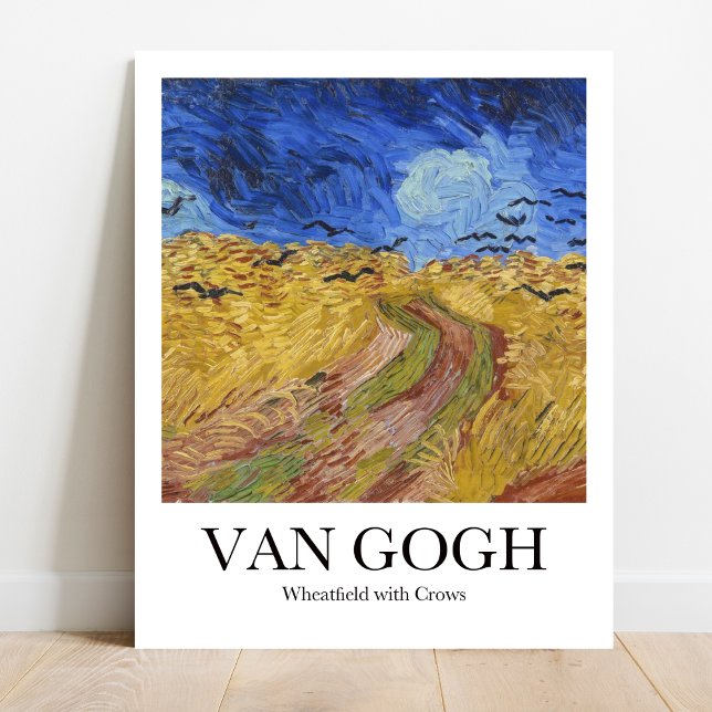 Poster Wheatfield and Crows por Vincent van Gogh (
Van Gogh's "Wheatfield with Crows" poster. Bold colors. Iconic landscape masterpiece.)