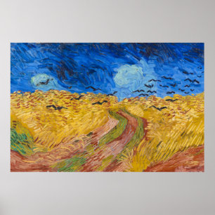 Poster Wheatfield and Crows por Vincent van Gogh